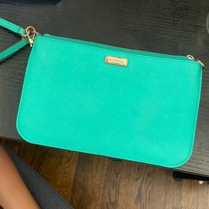 Kate Spade turquoise wristlet